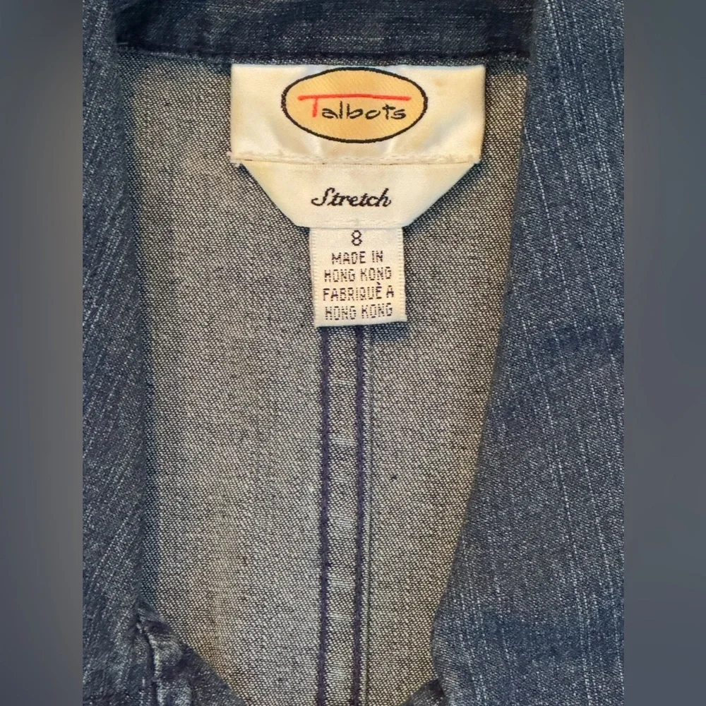 Talbots Stretch Denim Jacket - Picture 2 of 2